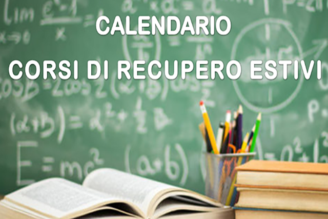 Calendario Corsi Recupero Estivi