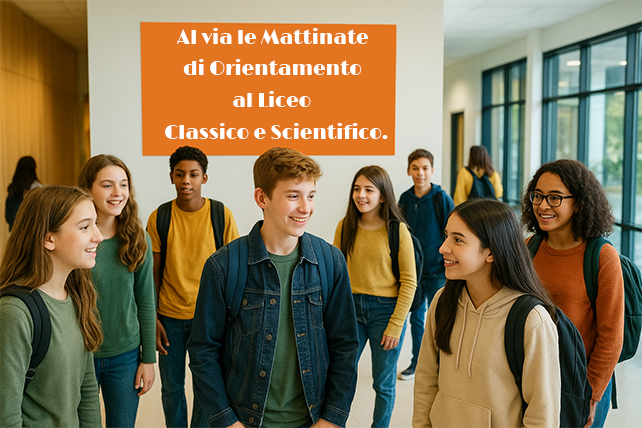 Vivi il Liceo per un Giorno: Orientamento Attivo dal 3 Novembre.